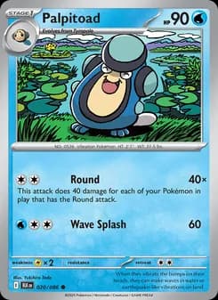 Palpitoad card in English
