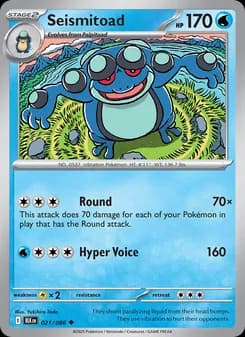 Seismitoad card in English