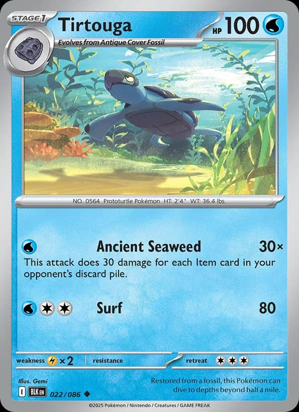 Tirtouga card in English