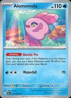 Alomomola card in English