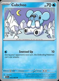 Cubchoo card in English