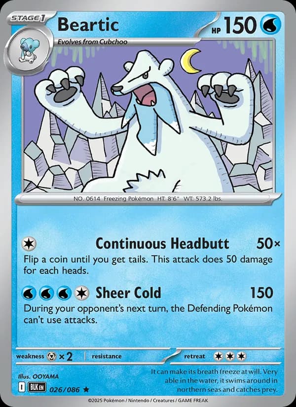 Beartic card in English