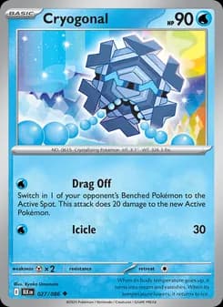 Cryogonal card in English