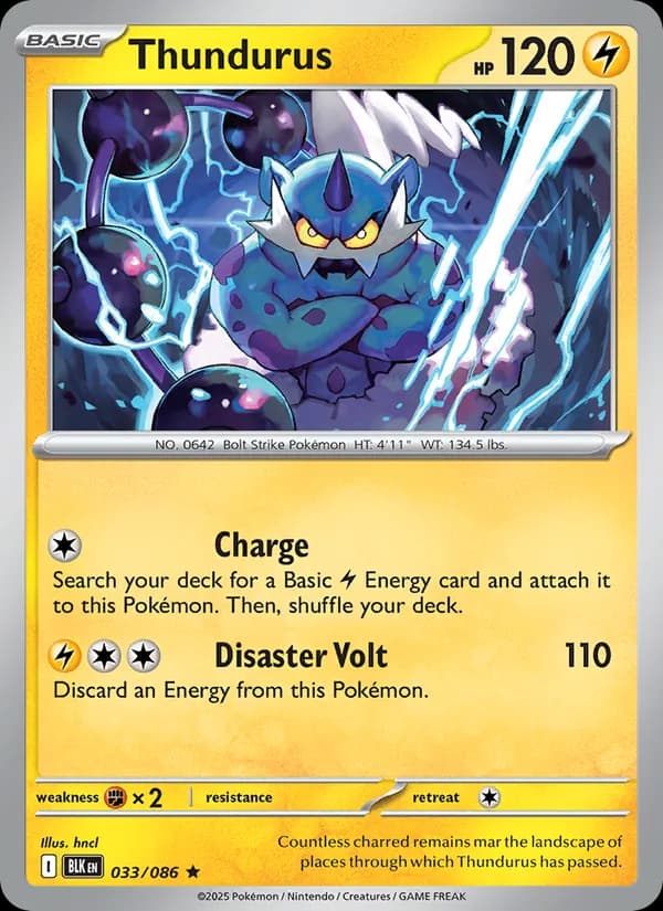 Thundurus card in English
