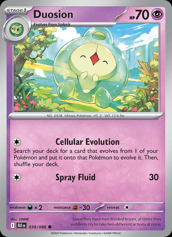 Duosion card in English