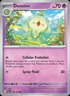 Duosion card in English