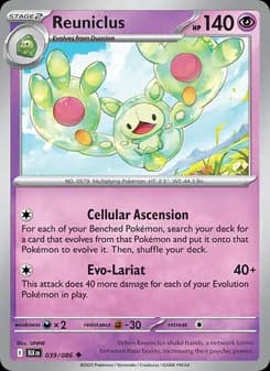 Reuniclus card in English