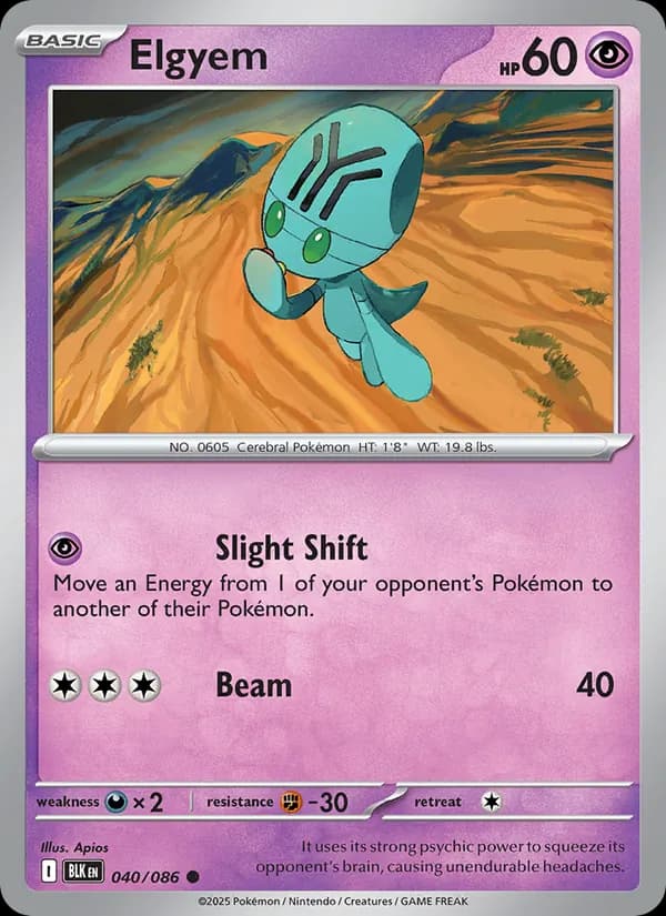 Elgyem card in English