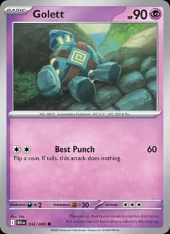 Golett card in English