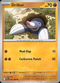 Drilbur card in English