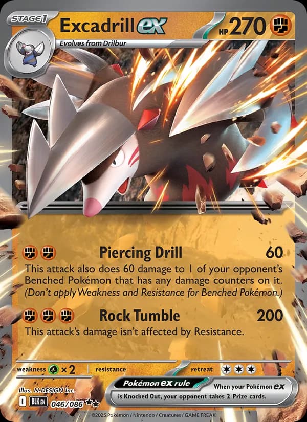 Excadrill ex card in English