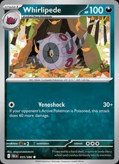 Whirlipede card in English