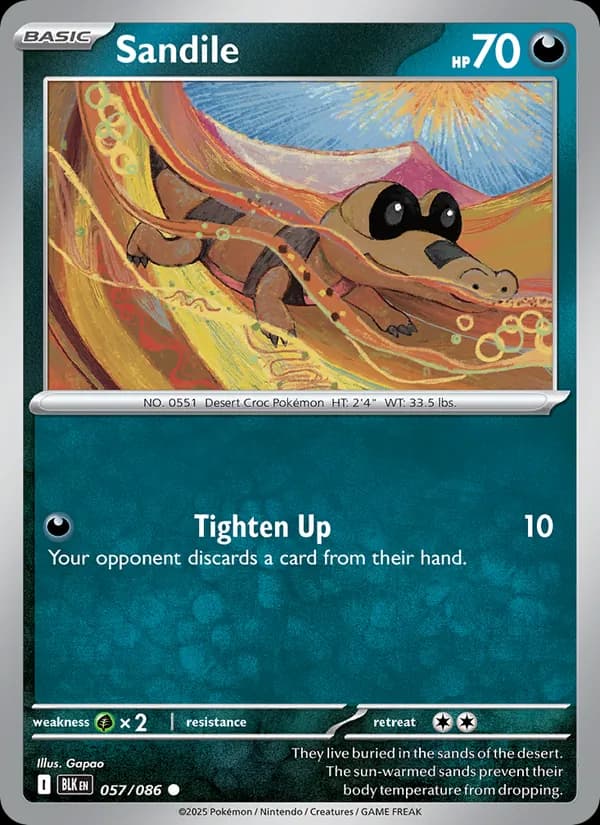 Sandile card in English