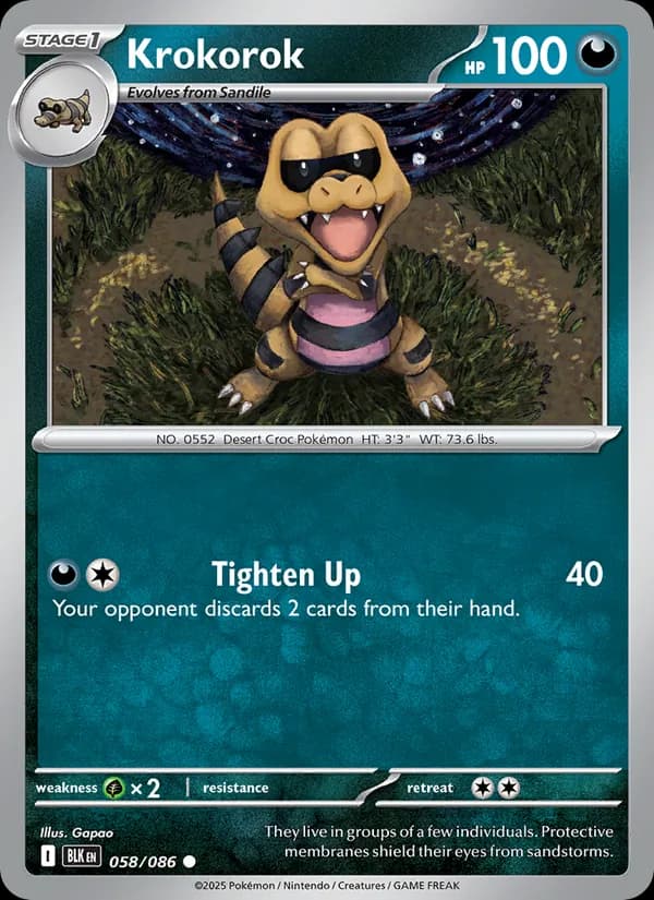 Krokorok card in English
