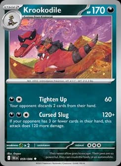 Krookodile card in English