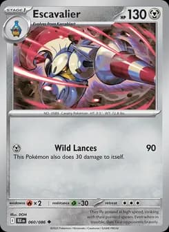 Escavalier card in English