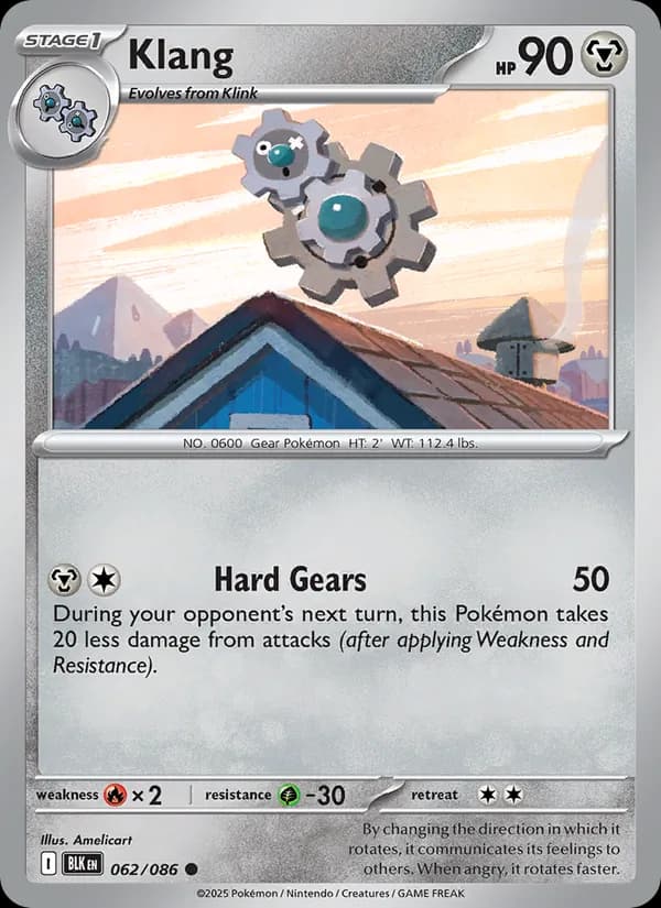 Klang card in English