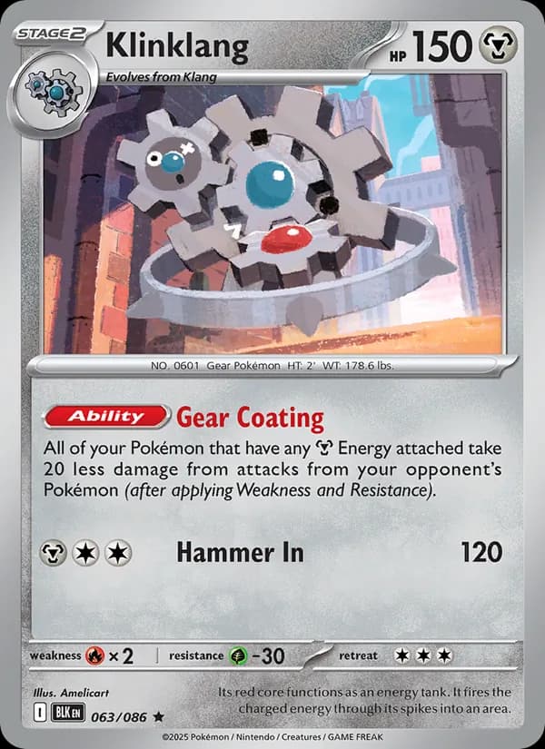 Klinklang card in English