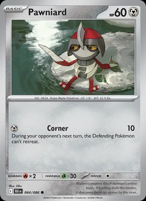 Pawniard card in English