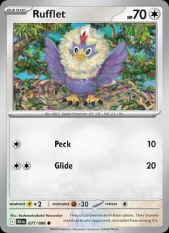 Rufflet card in English