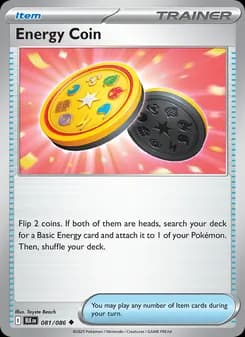 Energy Coin card in English