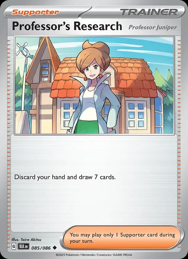 Professor's Research card in English