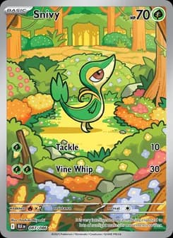 Snivy card in English
