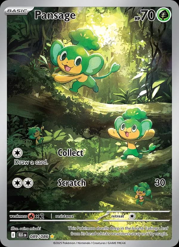 Pansage card in English