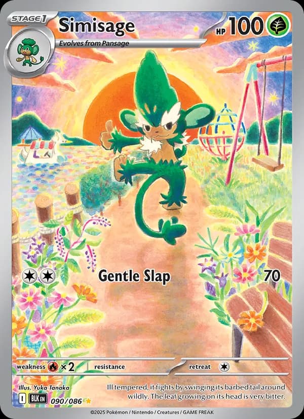 Simisage card in English