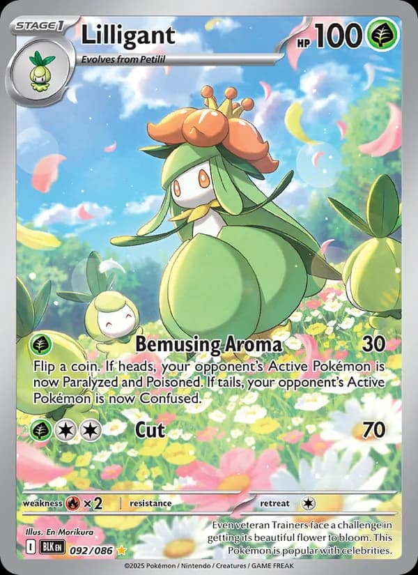 Lilligant card in English