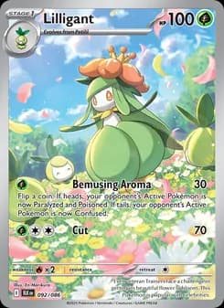 Lilligant card in English