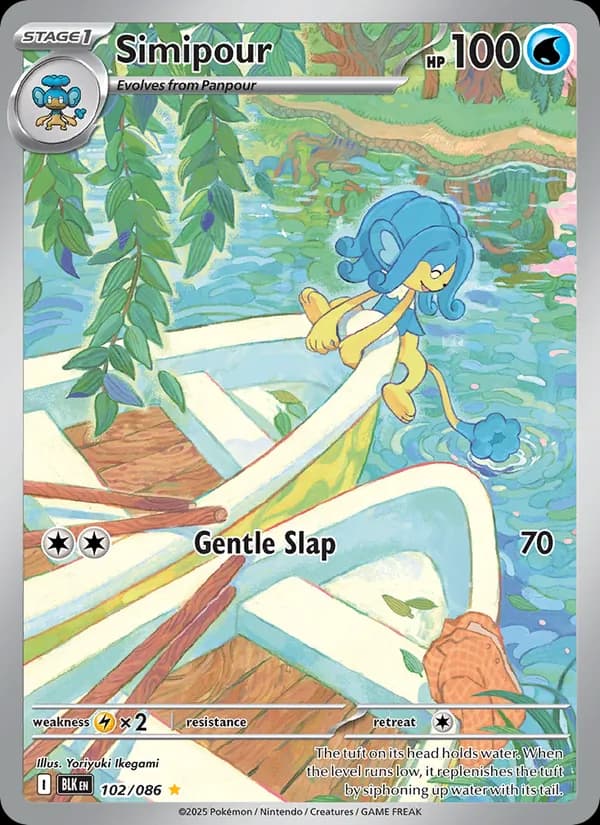 Simipour card in English