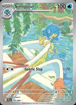 Simipour card in English