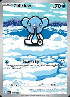 Cubchoo card in English