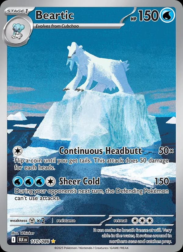 Beartic card in English