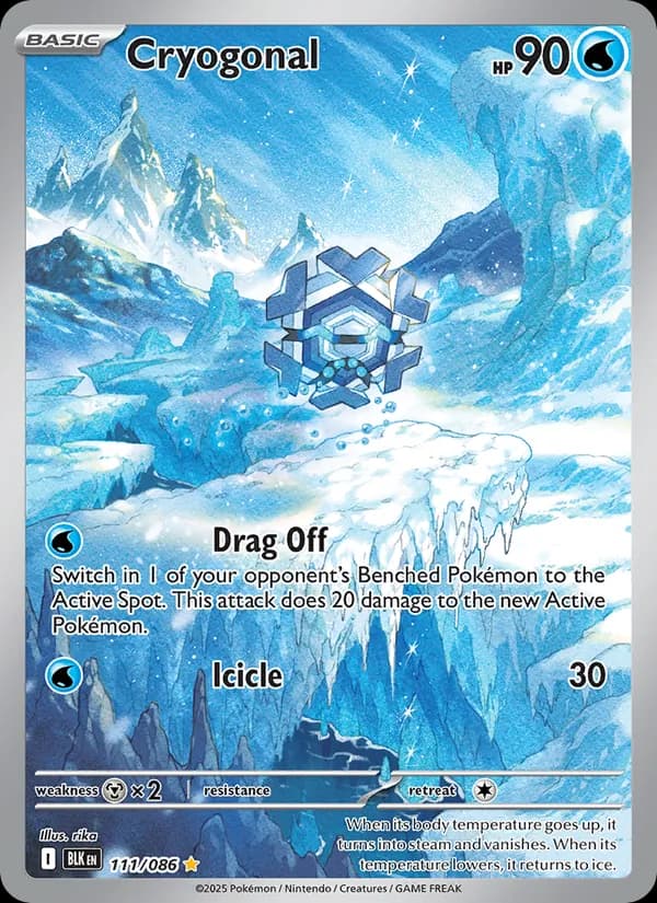 Cryogonal card in English
