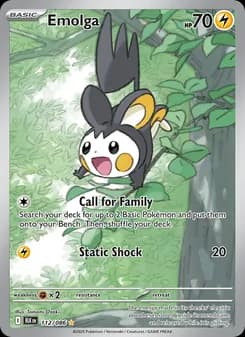 Emolga card in English