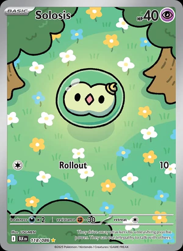 Solosis card in English