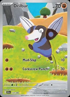 Drilbur card in English