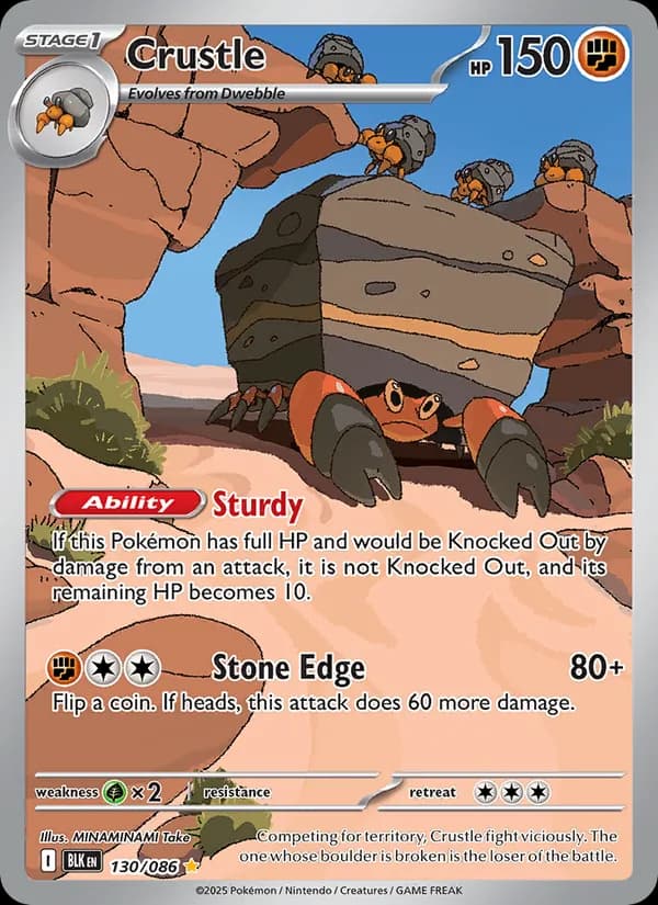 Crustle card in English