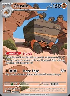 Crustle card in English