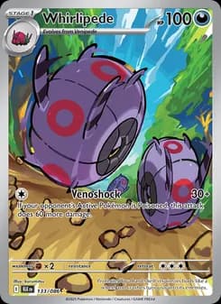 Whirlipede card in English