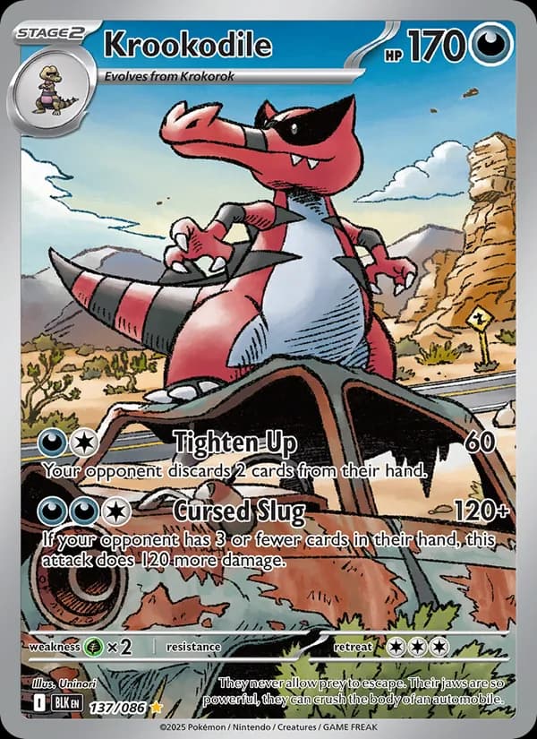 Krookodile card in English