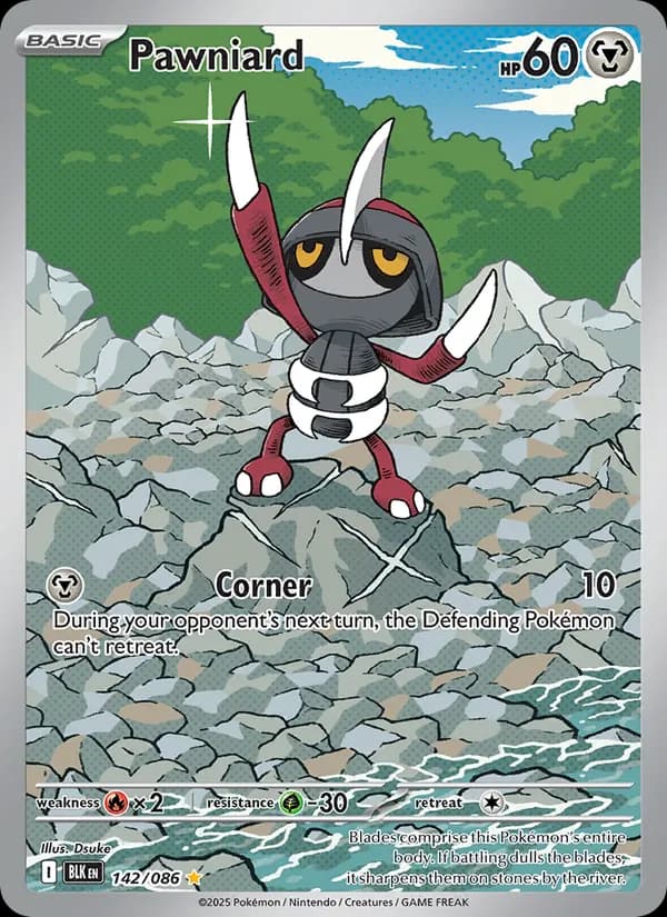 Pawniard card in English