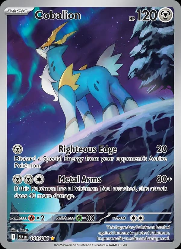 Cobalion card in English