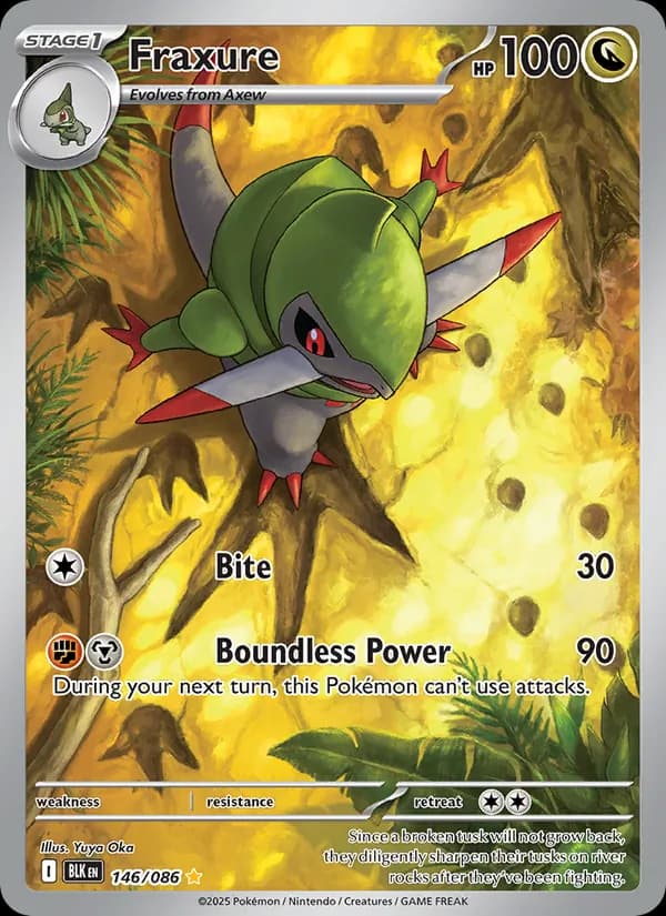 Fraxure card in English