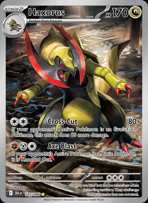 Haxorus card in English