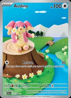 Audino card in English