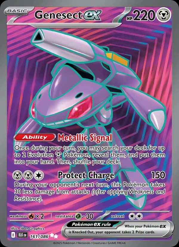 Genesect ex card in English