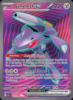 Genesect ex card in English